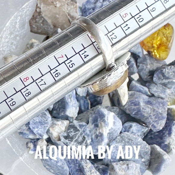 Tiger's eye Victorian adjustable silver ring - Picture 2 of 6